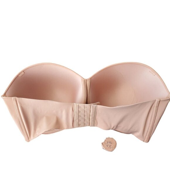 MAIDENFORM FULL COVERAGE STRAPLESS BRA 38DDD - Picture 2 of 7